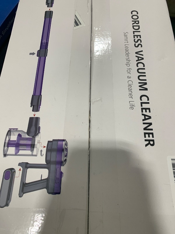 Photo 1 of WLOTPO Cordless Vacuum Cleaners for Home with Powerful Suction,Stick Vacuum Cordless Rechargeable,Up to 35 Mins Runtime,Lightweight Hardwood Floor Vacuum for Pet Hair,Carpet(Deep Purple)