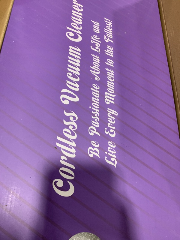 Photo 1 of WLOTPO Cordless Vacuum Cleaners for Home with Powerful Suction,Stick Vacuum Cordless Rechargeable,Up to 35 Mins Runtime,Lightweight Hardwood Floor Vacuum for Pet Hair,Carpet(Deep Purple)