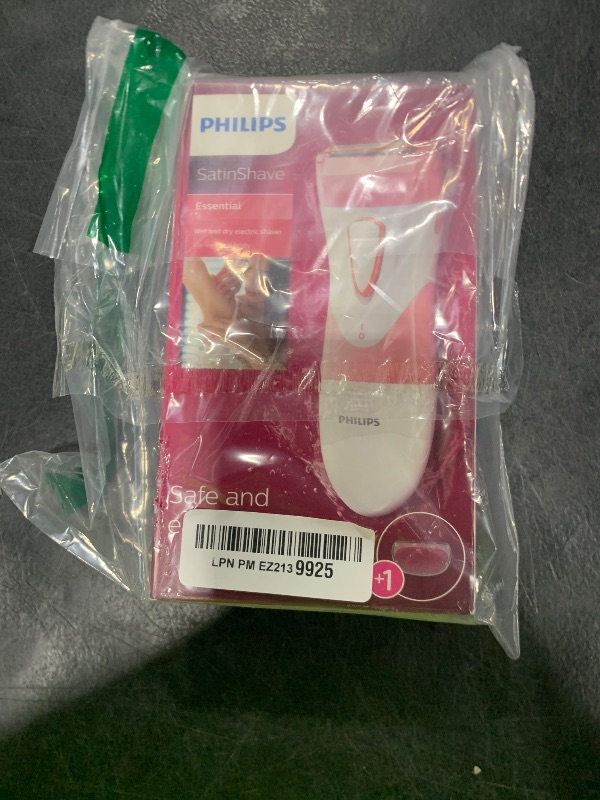 Photo 1 of Philips SatinShave Essential Women’s Wet & Dry Electric Shaver for Legs & Body, Cordless, with Hypoallergenic Foil, HP6306/50