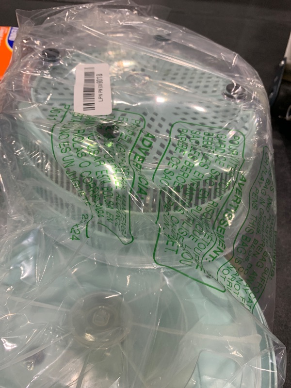 Photo 1 of Brigii Salad Spinner, 4.24 Quart Lettuce Spinner with Double Drainage Holes, Salad Dryer for Washing, Spinning, and Draining Greens, Fruits, and Vegetables