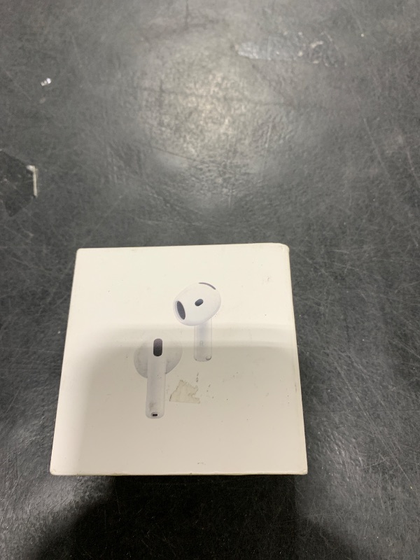 Photo 1 of Apple AirPods 4 Wireless Earbuds, Bluetooth Headphones, with Active Noise Cancellation, Adaptive Audio, Transparency Mode, Personalized Spatial Audio, USB-C Charging Case, Wireless Charging, H2 Chip
