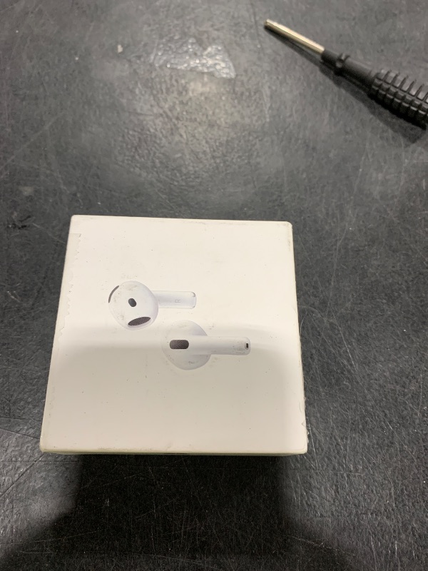 Photo 1 of Apple AirPods 4 Wireless Earbuds, Bluetooth Headphones, with Active Noise Cancellation, Adaptive Audio, Transparency Mode, Personalized Spatial Audio, USB-C Charging Case, Wireless Charging, H2 Chip