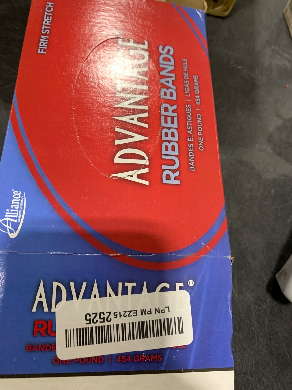 Photo 1 of Alliance Rubber 26145 Advantage Rubber Bands Size #14, 1 lb Box Contains Approx. 2250 Bands (2" x 1/16", Natural Crepe),Beige