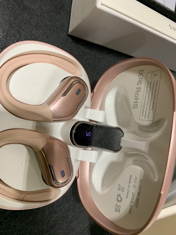 Photo 1 of Wireless Earbud, Bluetooth 5.4 Headphones 75Hrs Playtime, 2025 Bluetooth Earbuds Deep Bass Noise Cancelling Mic, Ear Buds with Sport Earhooks, IP7 Waterproof Wireless Earphones for Workout/Running/Gym