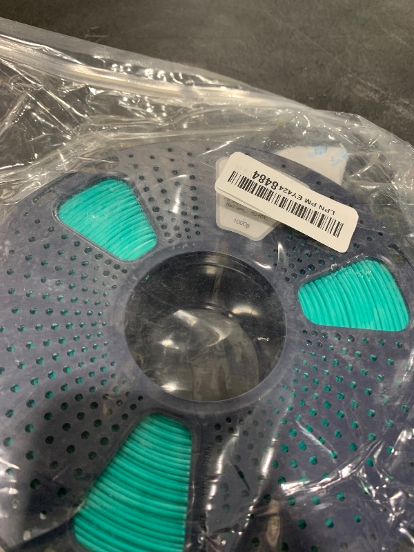 Photo 1 of MIKA3D Silk Shiny Luster Cyan PLA 3D Printing Filament, 1KG 2.2Lbs 1.75mm 3D Print Material with High Diameter Accuracy, Neatly Wound Silk PLA Widely Support for FDM 3D Printers