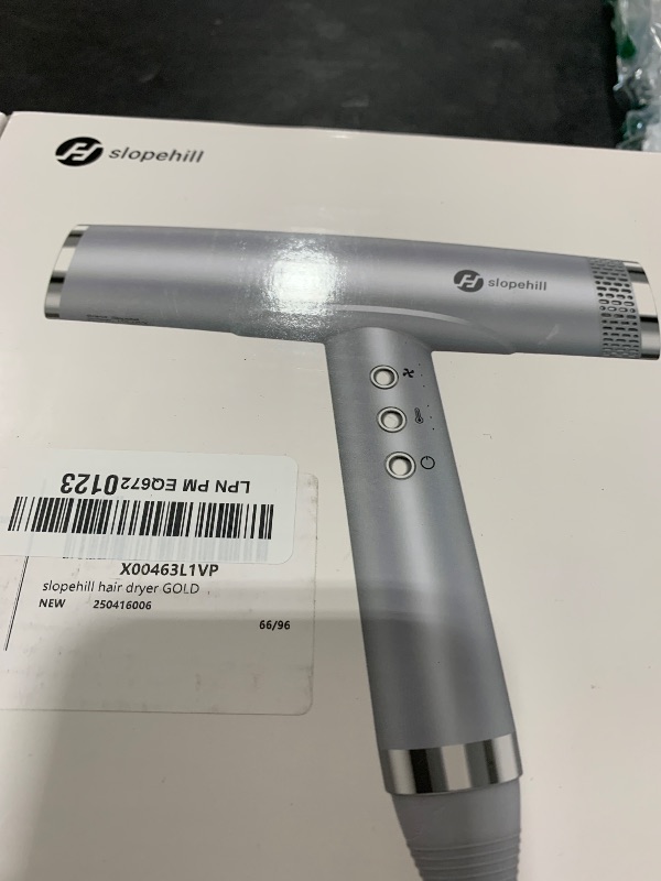 Photo 1 of slopehill Professional Hair Dryer with Diffuser, Ionic Hair Dryer,Lightweight Compact Powerful & Fast Salon Blow Dryer with High Speed Brushless Motor, Travel Hairdryer, Women & Men (Ceramic, Stone)