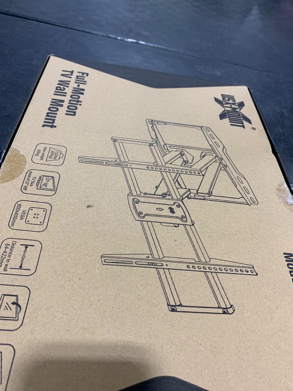 Photo 1 of USX Mount Full Motion TV Wall Mount for 42-85 inch, TV Mount Swivel and Tilt,Wall Mount Bracket with Dual Articulating Arms Up to 132lbs, VESA 600x400mm, Max 16" Wood Studs, UL Listed XML019