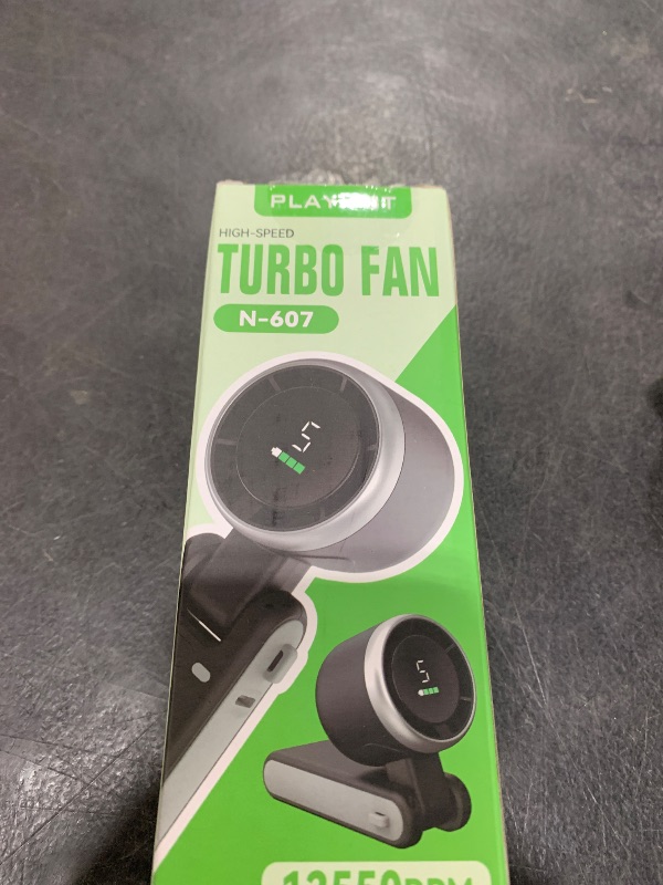 Photo 1 of PlayHot Portable Handheld Turbo Fan, 5 Gear Wind, Battery Operated, Up to 12 Working Hours, 3 IN 1 Hand Fan with Air Turbo Tech Cooling Fan for Outdoor Activities, Travel, Beach (Black)