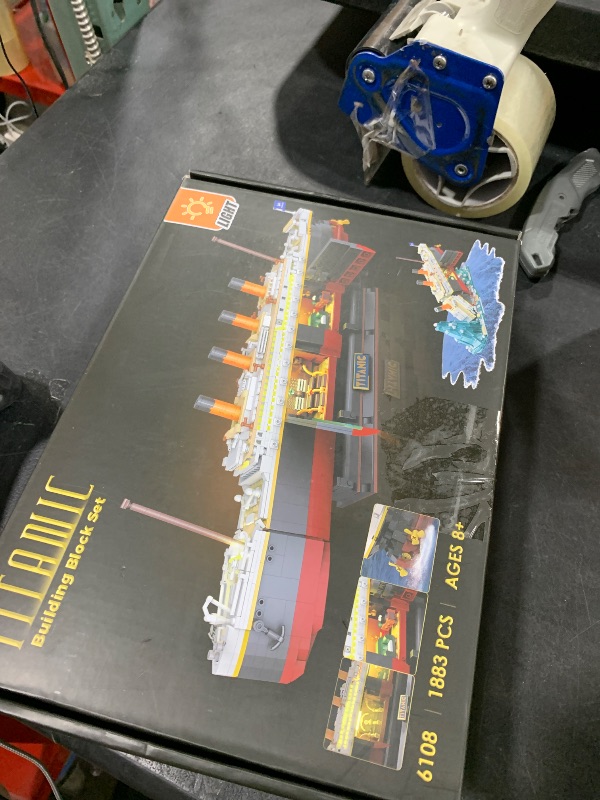 Photo 1 of INSOON Titanic Building Set with LED Light, 2 in 1 Titanic Ship 3.6mm Mini Building Block 1883 PCS, Ship Model with Glacier Display Stand, Building Brick Toy Gift for Adults Teens Boys Girls 10 11 12+