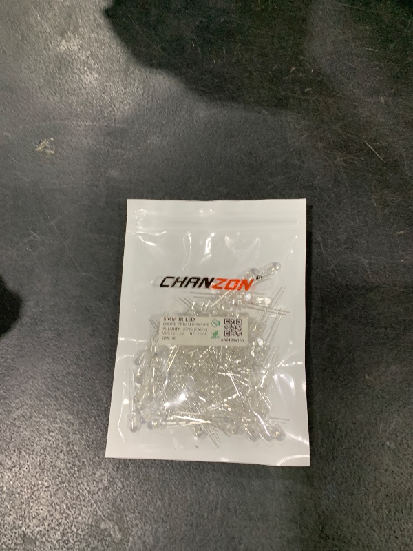 Photo 1 of Chanzon 100 pcs 5mm Infrared Ray IR 940nm Emitter LED Diode Lights (Black Lens Round DC 1.2V-1.5V 20mA) Lighting Bulb Lamps Electronics Components Indicator Light Emitting Diodes