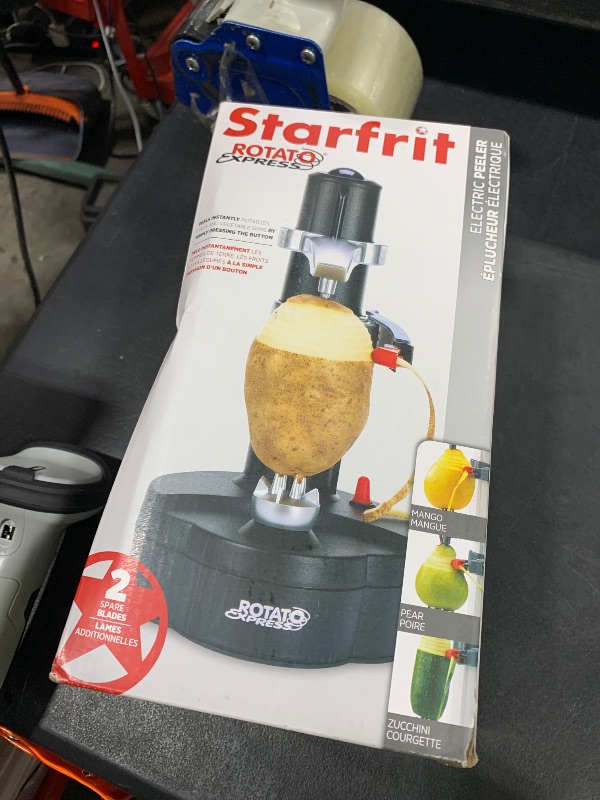 Photo 1 of Starfrit Rotato Express Electric Peeler - 2 Spare Blades - Safe & Easy to Use - Effortlessly Peels Vegetables and Fruit