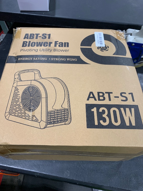 Photo 1 of Huilynsen Air Mover Blower Fan - Floor Drying Fan for Cooling, Drying and Exhausting at Home, Job Site, Garage, Shop, 3 Speeds Portable Utility Fan, 2 AC Outlets and Circuit Breaker with Reset