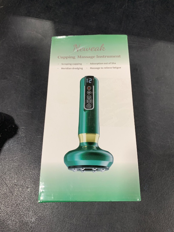 Photo 1 of Neweak Electric Handheld Cellulite Massager with 12 Suction Modes, Lymphatic Drainage Massager, Cellulite Remover Tool for Legs, Belly, Thighs, Arms, Butt- Christmas,Gifts for Her Women (Green)