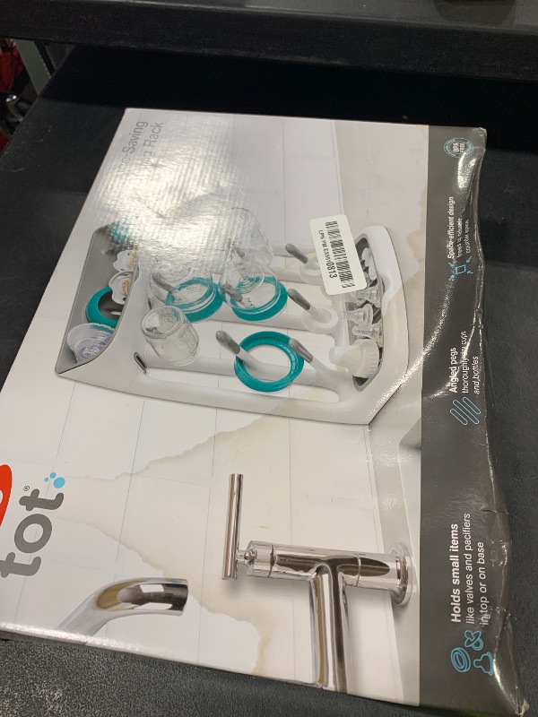 Photo 1 of OXO Tot Space-Saving Bottle Drying Rack, Baby Bottle Organizer for Countertop