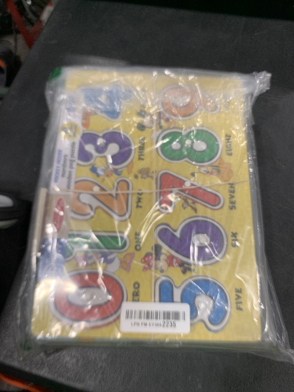 Photo 1 of Melissa & Doug Disney Wooden Peg Puzzles Set: Letters, Numbers, and Shapes and Colors