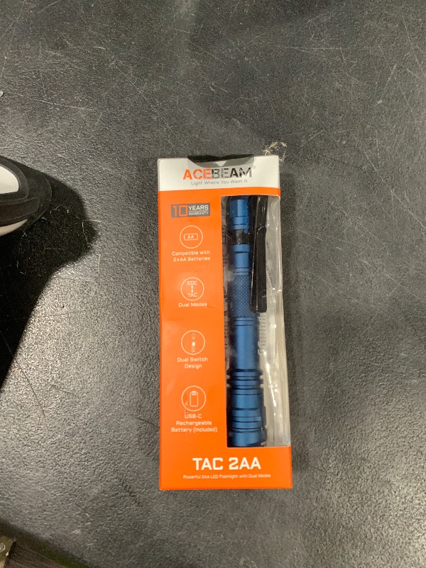 Photo 1 of ACEBEAM TAC 2AA EDC Tactical Dual Modes Flashlight Rechargeable, 1400 High Lumens Flashlight, Dual Switch Pocket LED Flashlight, Super Bright Small Flash Light for Emergency, Camping, Home(SFT-25R HI)