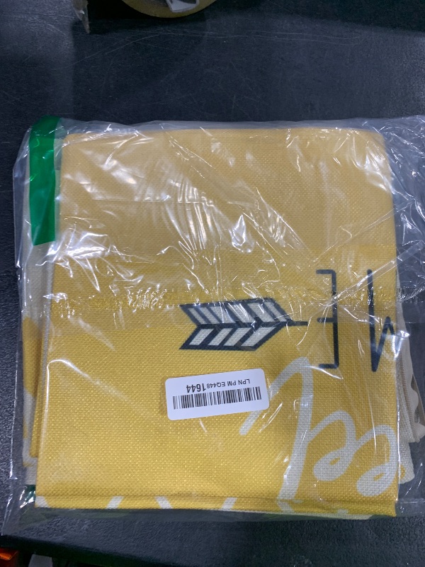 Photo 1 of YCOLL Pillow Covers 18x18 Set of 4, Modern Sofa Throw Pillow Cover, Decorative Home Outdoor Linen Fabric Geometric Pillow Case for Couch Bed Car, Yellow