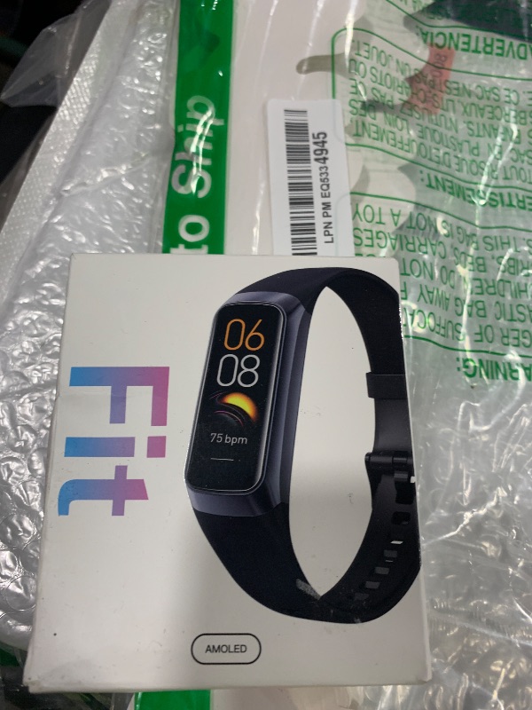 Photo 1 of Fitness Tracker with Step Counter/Calories/Stopwatch, Activity Tracker, Health Tracker with Heart Rate Monitor, Sleep Tracker,1.10''AMOLED Touch Color Screen, Pedometer Watch for Women Men