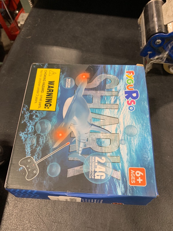 Photo 1 of Remote Control Shark Toys High Simulation, Summer Water Toys for Kids, Ideal Gifts for Boys Ages 6+, Party Fun Games for Pool & Bath (Gray)