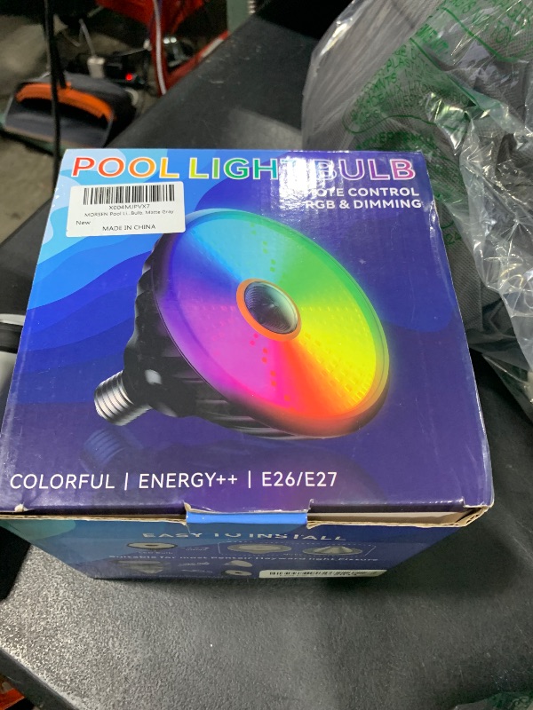 Photo 1 of 2025 Upgraded Pool Light Bulb, 120V 90W Color LED Pool Lights for Inground Pools, RGB Color-Changing & Remote Control, Enhanced Signal Coverage, E26/E27 Replacement for Pentair & Hayward, Matte Gray