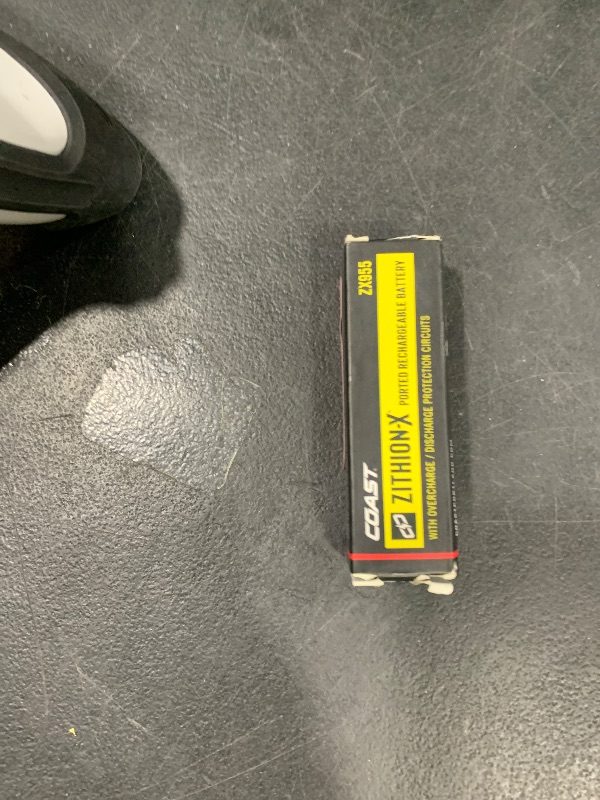 Photo 1 of Coast ZX955 ZITHION-X Li-Ion Rechargeable Battery for The EAL18, PM300, PM310, and XPH34R LED Lights, (Black)