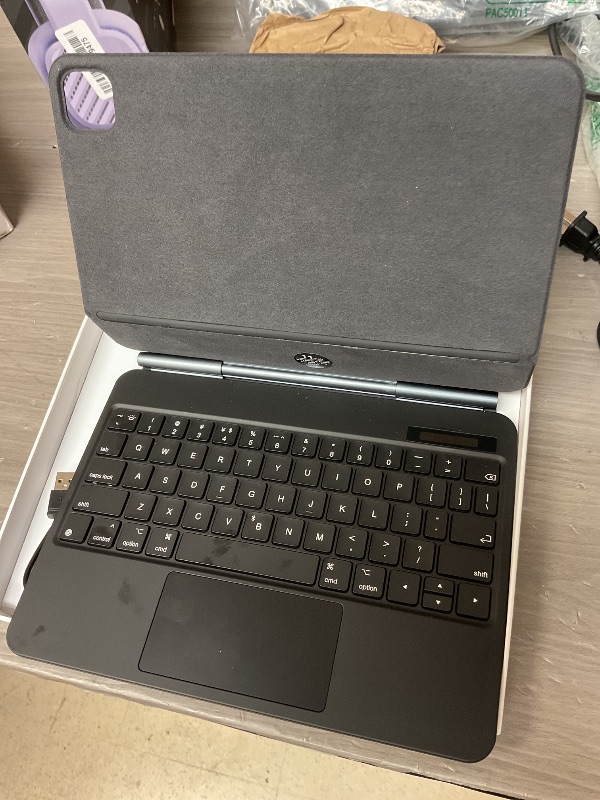 Photo 1 of Magic Keyboard Case for iPad Pro 11-inch (2024 M4) Pro 11(5th Gen)-Backlit Keyboard with Multi-Touch Trackpad, Magnetic Apple Pencil Holder,Adjustable Floating Stand, Protective Cover