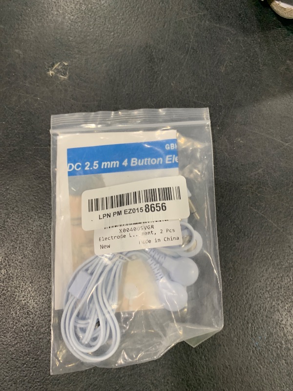 Photo 1 of Electrode Lead Wire Adapters Plug to 2.5 mm Pin to 3.5 mm Snap Replacement, 2 Pcs