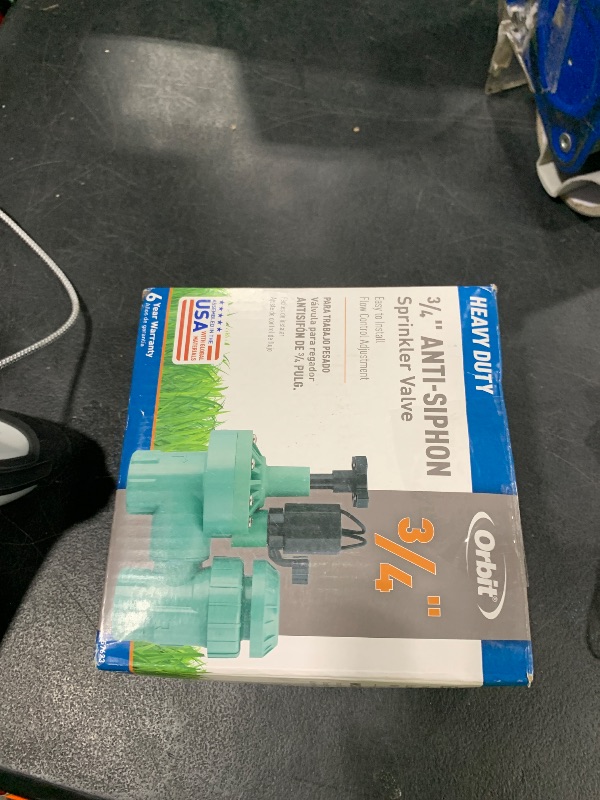 Photo 1 of 1-Pack Orbit 57623 3/4" FPT 100 Series Anti-Siphon Automatic Sprinkler Valve with Flow Control