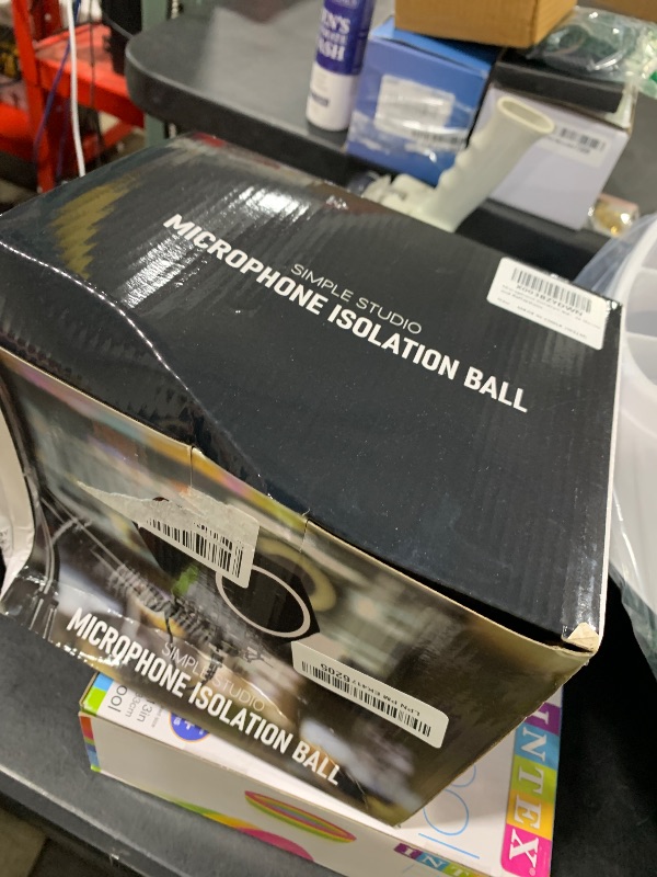 Photo 1 of Professional Microphone Isolation Ball with 2-Layered Pop Filter, High Density Foam Great Noise Cancellation