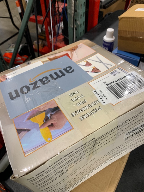 Photo 1 of REHOUPTY Wallpaper Adhesive 1.32Gal Tack Wall Paper Paste, Wall Paper Glue & Adhesive Wallpaper Smoothing Tools Kit, Clear Glue for Wallcovering Coverage of 500sq.ft. / 46?