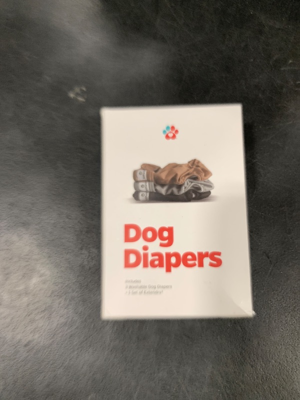 Photo 1 of Pet Parents® Washable Dog Diapers (3pack) + Extendrs® of Durable Doggie Diapers, Premium Dog Diapers Female (X-Small, Natural)