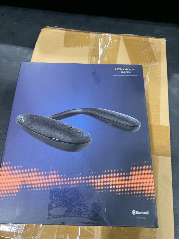 Photo 1 of HomeSpot JY508 Wireless Neckband Speaker - 3D Stereo Sound, 12 Hrs Play Time, Low Latency for Gaming/TV, Type-C Quick Charging, Wearable Speaker for Home, Office, and Outdoors