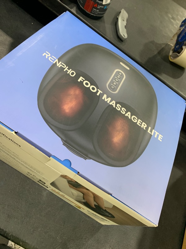 Photo 1 of RENPHO Foot Massager with Heat [2025 Upgraded], Shiatsu Foot Massager for Plantar Fasciitis Relief, Feet Massager Neuropathy Pain Relief, Fits up to Size 12 Feet, Birthday Gifts for Women Men