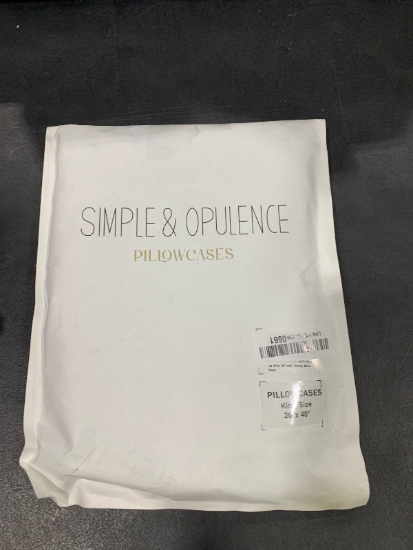 Photo 1 of Simple&Opulence 100% Linen Pillowcases Basic Style Solid Color Set of 2, King Size Stone Washed Flax Pillow Cover Envelope Closure (20''x40'', Dusty Blue)