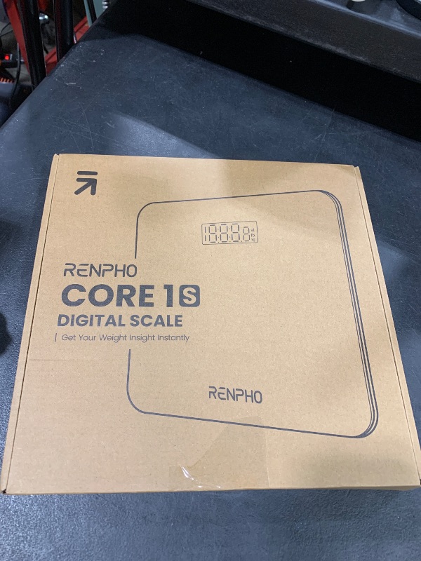Photo 1 of RENPHO Scale for Body Weight, Digital Bathroom Scale with Backlit LED Display, Highly Accurate & Measures Weight up to 400 lb/180kg, Batteries Included, Black-Core 1S