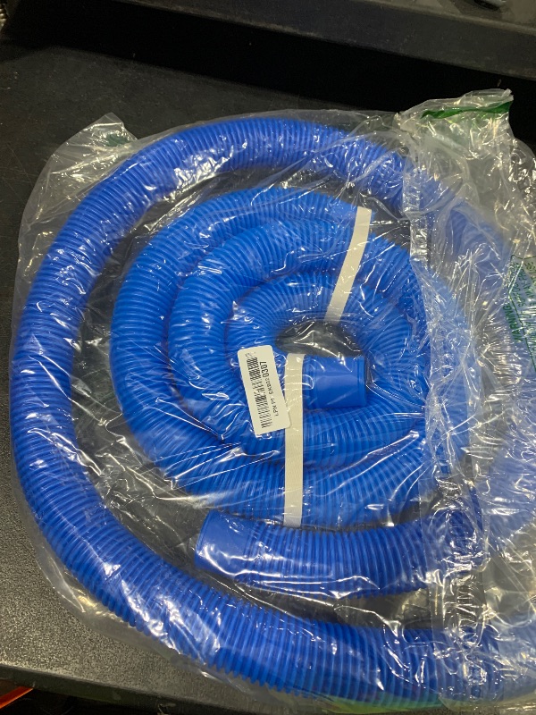 Photo 1 of 1.5" Replacement Pool Pump Hose for Above Ground Pools Accessories - 29060E Pool Hoses for Intex 1,500 GPH Pump, Sand Filters ? Saltwater System (Blue -2 Pack)