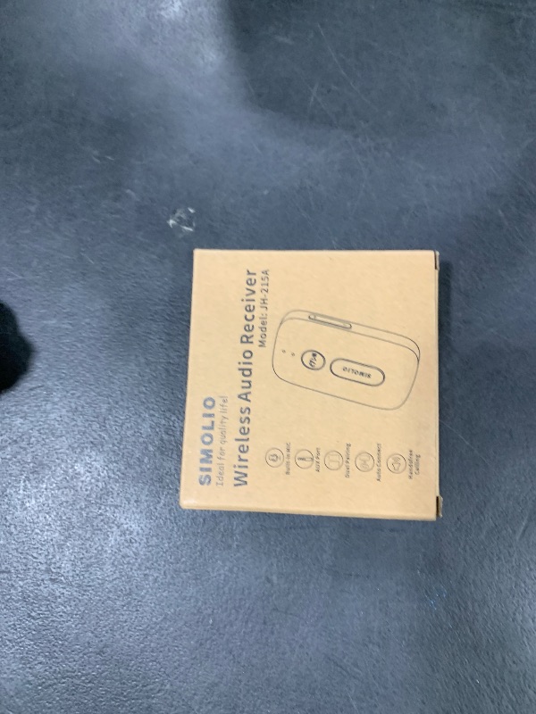 Photo 1 of SIMOLIO Bluetooth Receiver for Car, 35H Battery Life, Volume Control, Noise Cancelling 3.5mm AUX Bluetooth Car Adapter, Wireless Audio Receiver for Home Stereo/Wired Headphones/Handsfree Calls