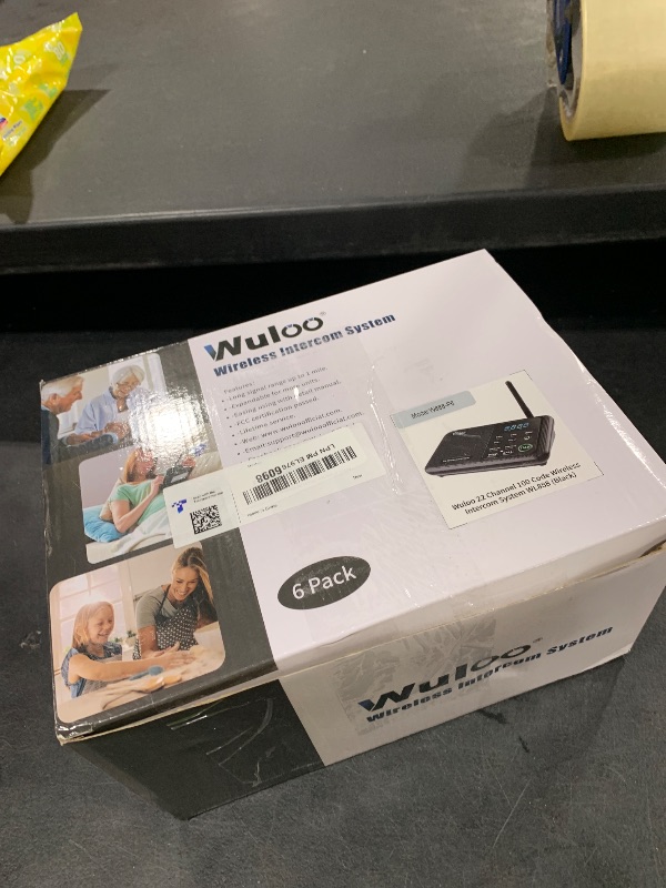 Photo 1 of Wuloo Intercoms Wireless for Home 1 Mile Range 22 Channel 100 Digital Code Display Screen, Wireless Intercom System for Home House Business Office, Room to Room Intercom Communication (6 Packs, Black)