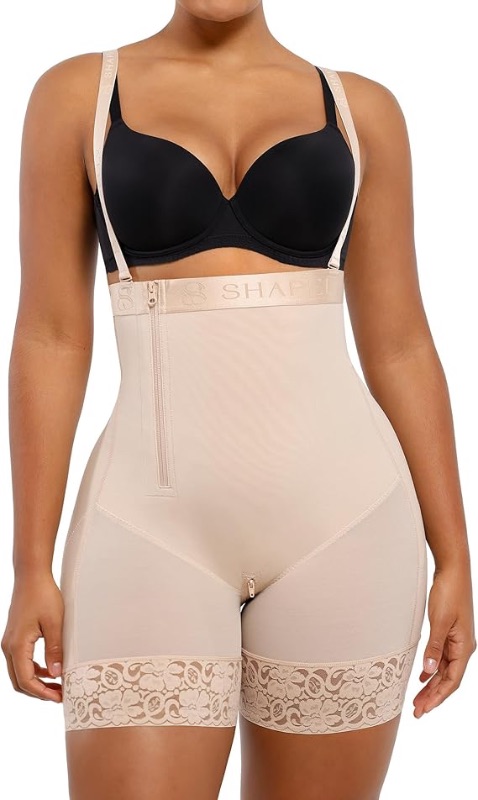 Photo 1 of SHAPELLX Colombianas Body Shaper for Women Tummy Control Shapewear Plus Size Bodysuit With Butt Lift size 3XL 