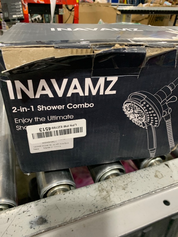 Photo 1 of Shower Head with Handheld High Pressure: 2-IN-1 Shower Head with 7.2" Rainfall Shower & Handheld Shower Head with Hose Black, Shower Trim Systems