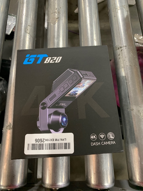 Photo 1 of 4K Dash Cam Front and Inside, 360 Camera for Car 2-Channel Dashcam 160°+185° Ultra Wide Angle, 4K/2.5K WDR, IR Night Vision, WiFi & APP Control, GPS, G-Sensor, 64GB Card, GT820 Black