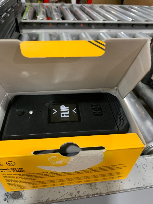 Photo 1 of CAT S22 Smart Flip Phone (16GB) 2.8" Touchscreen Rugged Cell Phone Android 11, IP68 Water Resistant, T-Mobile 4G LTE GSM Single Nano Slot, Come with Speedtalk SIM Card (Black)