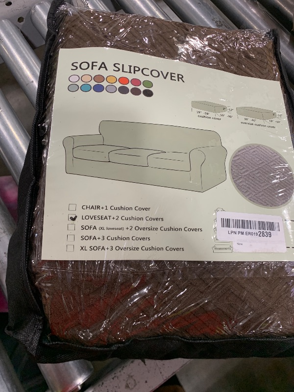 Photo 1 of XINEAGE 2025 New 3 Pieces Couch Covers for 2 Cushion Sofa Super Stretch Loveseat Slipcover Pet Dog Universal Slip Cover Anti Slip Love Seat Furniture Protector (Coffee, 55"-69")
