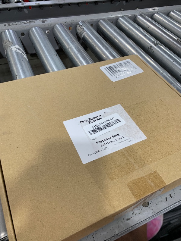 Photo 1 of 10 Letter Size Red Classification Folders - 1 Divider - 2 Inch Tyvek Expansions - Durable 2 Prongs Designed to Organize Standard Medical Files, Office Reports - Letter Size, Red Brick Color, 10 Pack