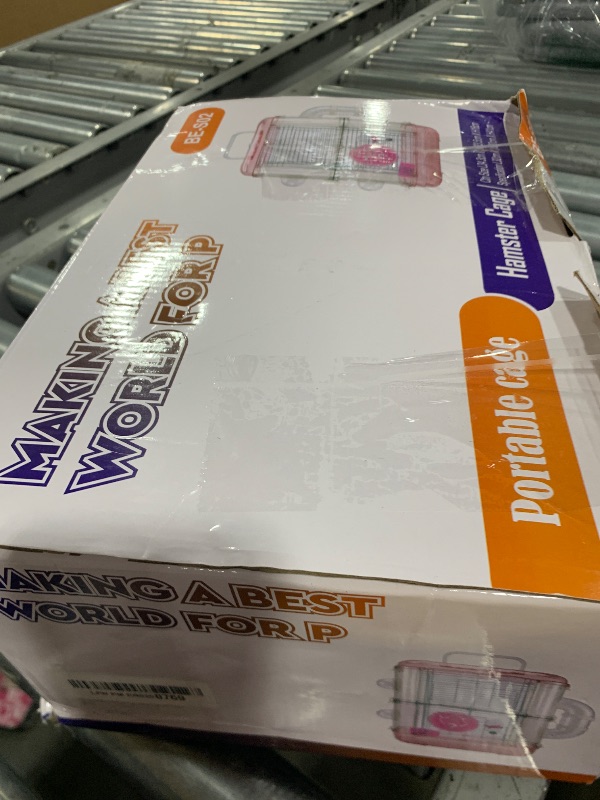 Photo 1 of MLOHASING Hamster Cages and Habitats 2.0,Rat Cage with Hamster Accessories Including Hamster Ball?Food Dish, Water Bottle?Small Animal Cage and Playpen, 12.5 * 15.7 in