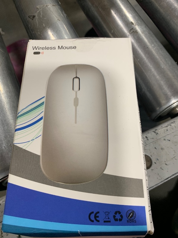 Photo 1 of WREANU Wireless Bluetooth Mouse Rechargeable Laptop Mice with LED Lights Silent Slim Use(BT5.2 and 2.4G Portable USB Receiver)Dual Mode Computer Mouse for Laptop/iPad/Tablet/Apple/Computer/Mac(Black)