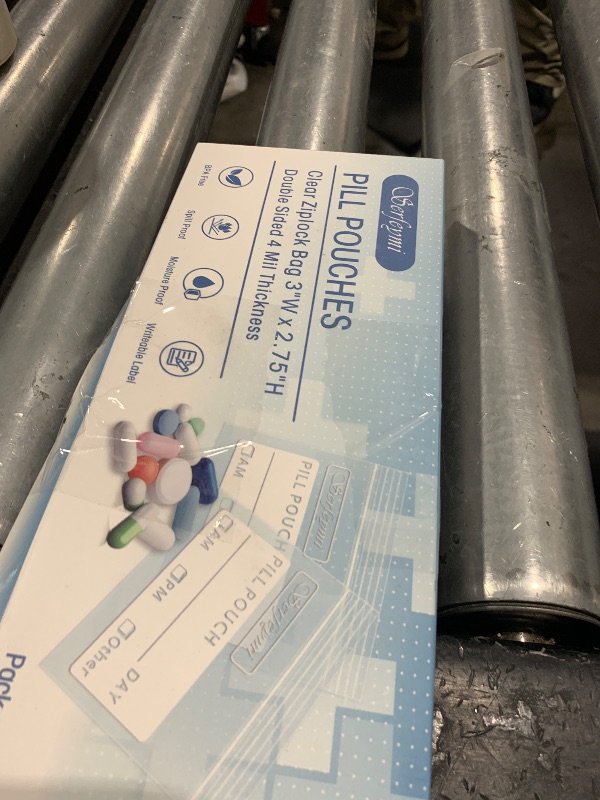 Photo 1 of Serfeymi Pill Bags for Travel Pill Pouch Organizer Pack of 120 BPA Free 3 x 2.75 inch Reusable Pill Pouches for Medicine with Write on Label & Zipper Seal Waterproof AM PM Pill Baggies for Supplements