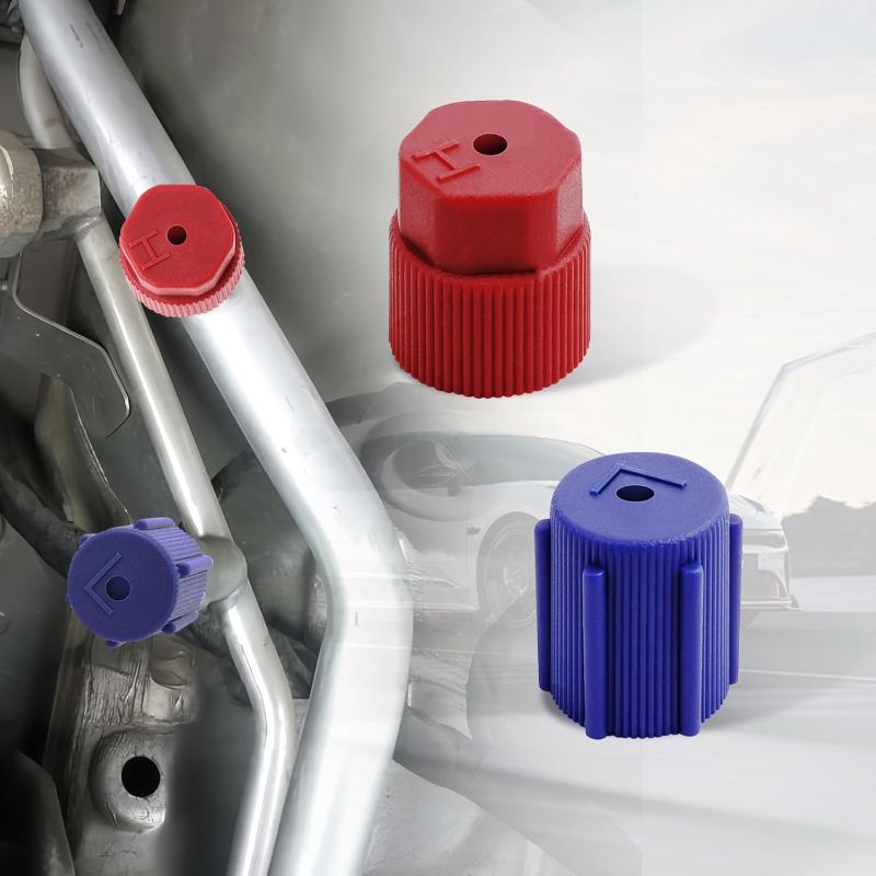 Photo 1 of 10Pcs R134a Air Conditioning Service Caps High and Low Side Charging Port Protections Seals 13mm & 16mm Car Maintenance