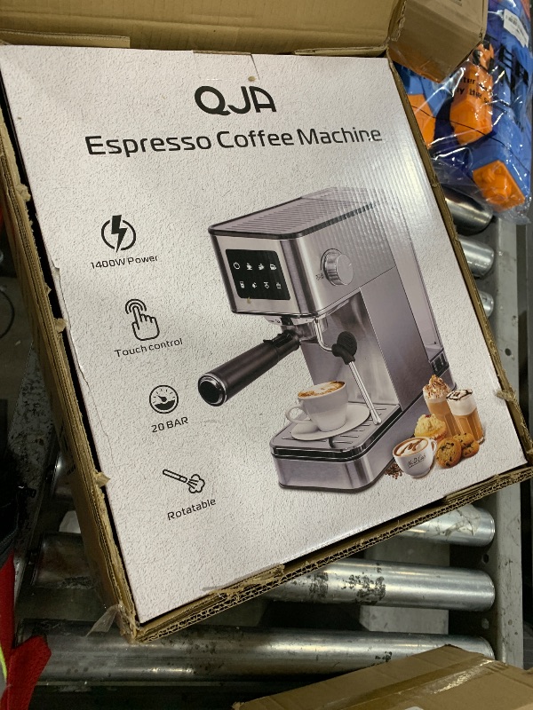 Photo 1 of Espresso Machine with Milk Frother, 20 Bar Compact Coffee Machine with Touch Screen & 57.5oz Removable Water Tank for Home, Stainless Steel Espresso Maker for Cappuccino, Latte(2025 updated model)
