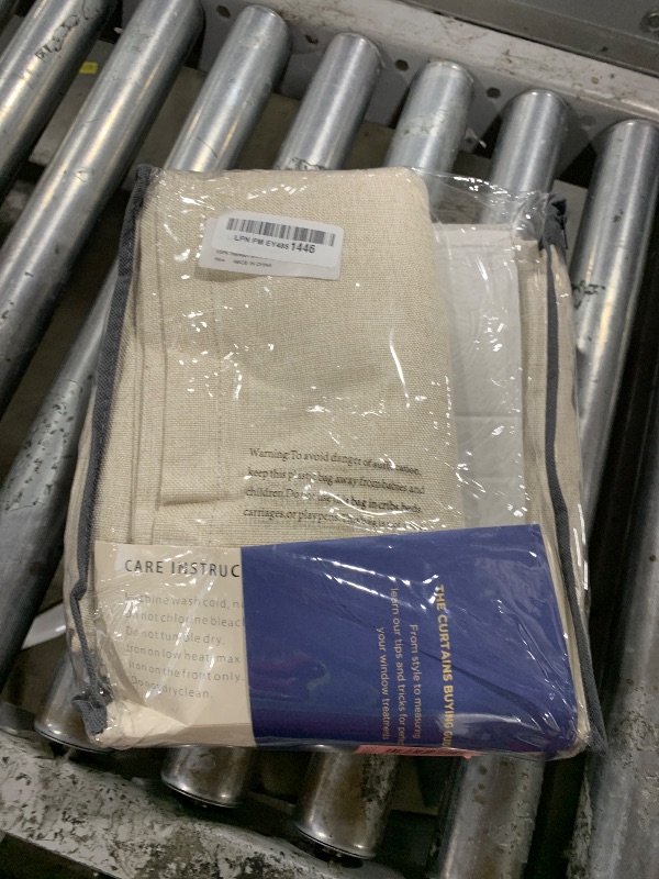 Photo 1 of 100% Blackout Shield Linen Blackout Curtains for Bedroom 84 Inches Long, Back Tab/Rod Pocket Living Room Drapes, Thermal Insulated Blackout Curtains 2 Panels Set, 50" W x 84" L, Cream